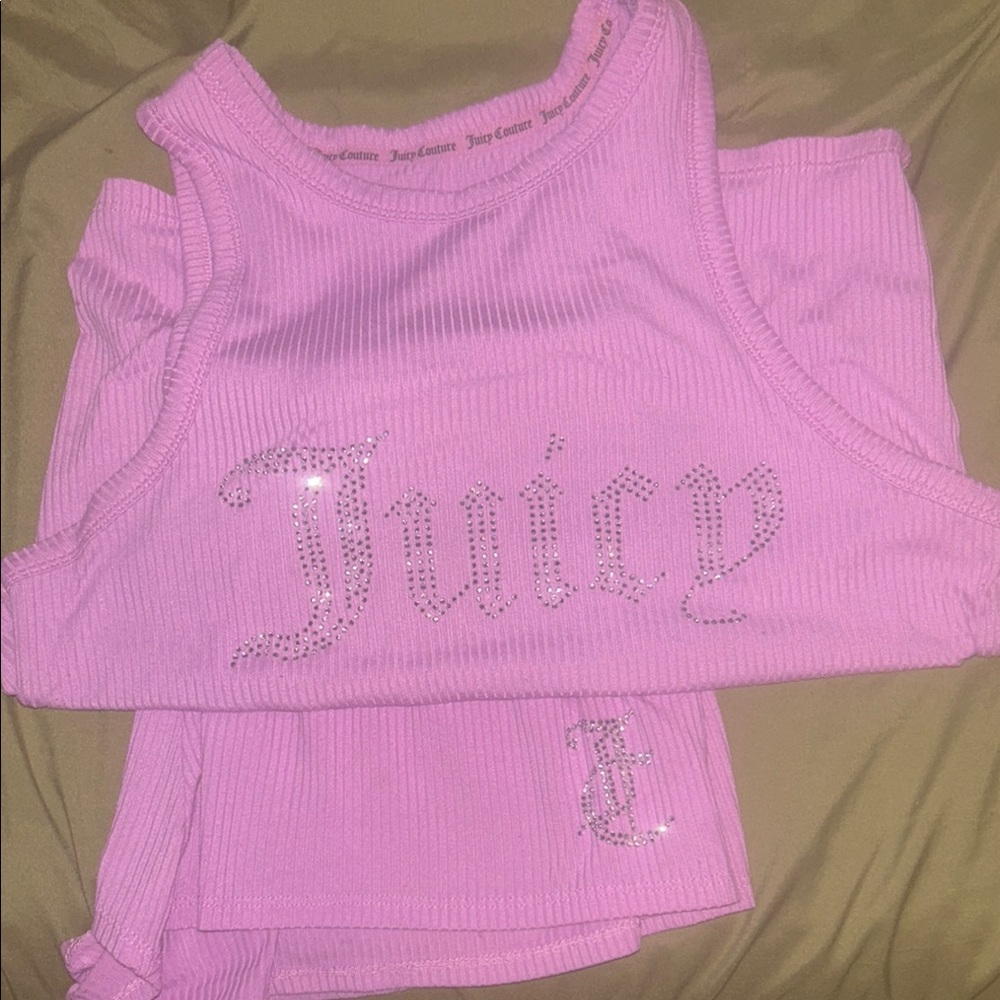 Juicy Couture Light Pink Rhinestone Tank